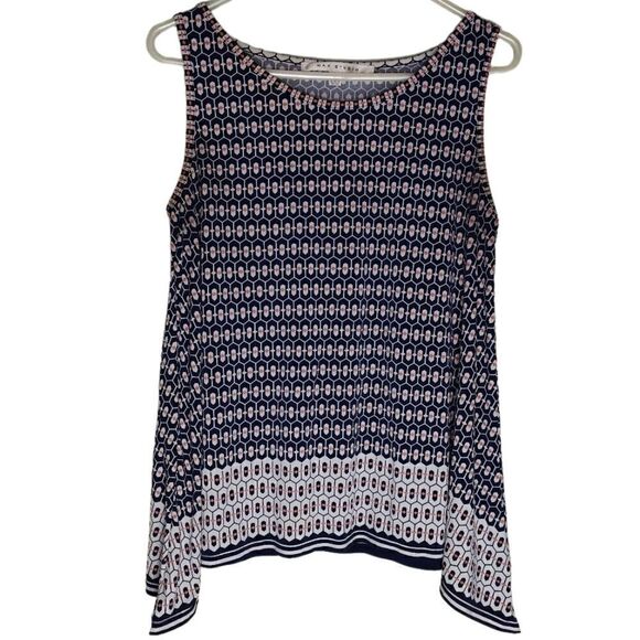 Max Studio Boho Print Loose Fit Blouse - Picture 1 of 7